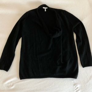 Joie black subtle cowl neck sweater
